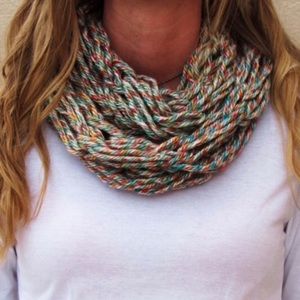 NWT Arizona Desert View Chunky Knit Infinity Scarf